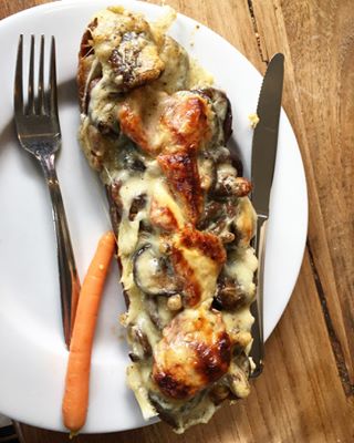 @pescetarianaire, I need this shiitake mushroom croque monsieur from @tartinebakery in my life right now. ???? #sfeats #sf #sanfrancisco #travel #food...