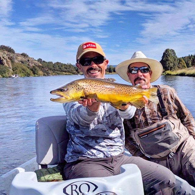 TroutHunter guide Darby and his client enjoying a stout Henry’s Fork