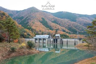 Ōno Dam 大野ダム.#stealingdaylight  #kyoto#oonodam #kouyou #redleaves #autumn #japan #japantravel #vscocam #travel #nikon #nikonphotography #d750 #pho...