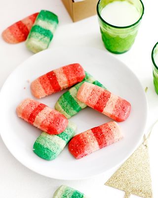 Let's stay inside and bake Ombré Peppermint Slice and Bake Cookies all day, k? K. ???????? RECIPE is #ontheblog --> http://www.girlversusdough.com/201...