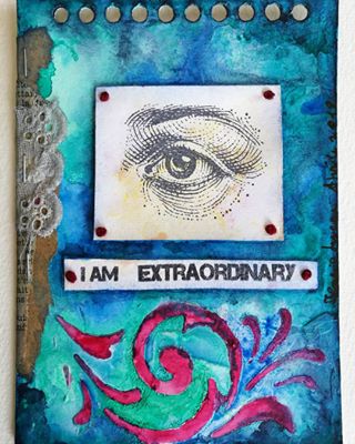 #extraordinary #transferTecnica mista 10x14,5 cm.#tecnicamista #mixedmedia #mixedmediaart #stencil #stamps #recycled #collage #ink #pencil #Darwent #w...