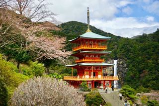 熊野三山的那智大社!! 一旁是日本高度第一高的瀑布!! 今天天公作美賞給我們好天氣啊#那智大社 #和歌山 #遊日盟族 #日盟國際 #yolo #instagood #instalike #photo...