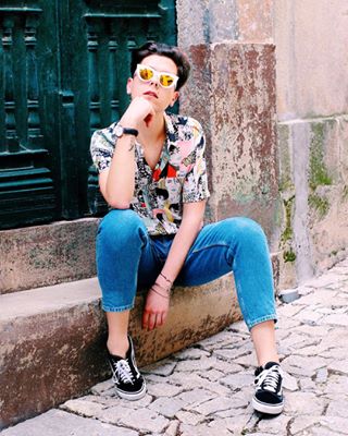Prometo que é a última foto ???? só para dizer que saiu o look onde conto tuuuuudo sobre o que aconteceu ontem ???? super proud ???????? link na bio...