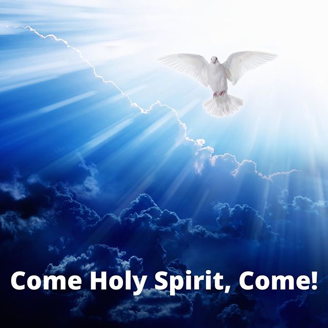 "Come Holy Spirit, fill the hearts of your faithful and kindle in them ...